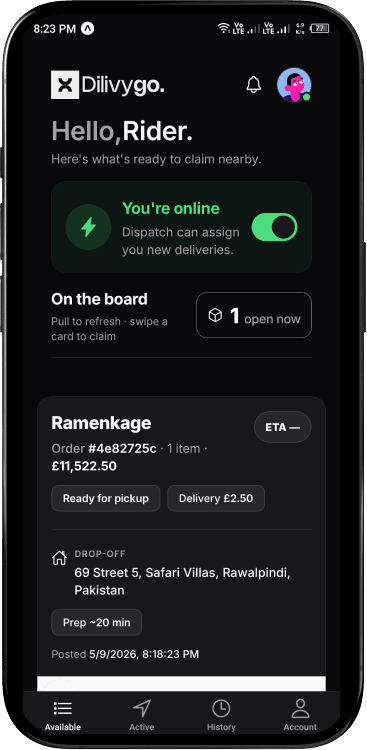 Rider app preview